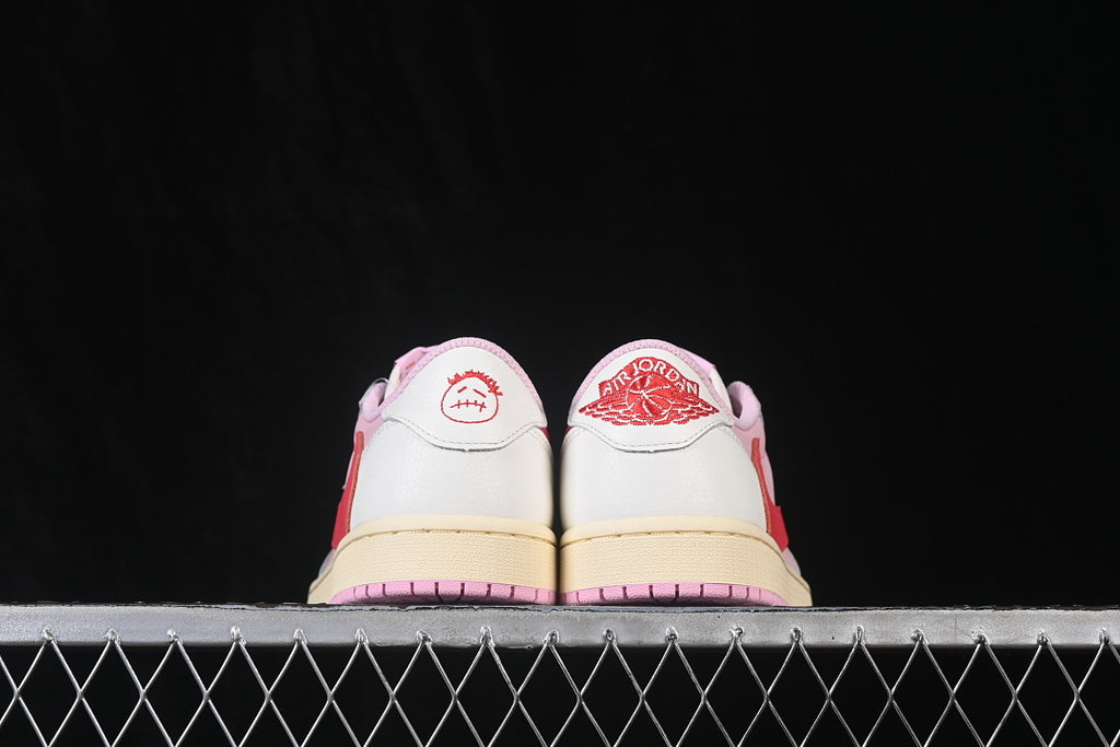Air Jordan 1 Retro Low OG X Travis Scott "Sail/Tropical Pink"
