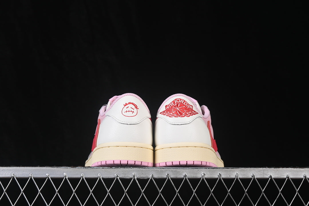 Air Jordan 1 Retro Low OG X Travis Scott "Sail/Tropical Pink"