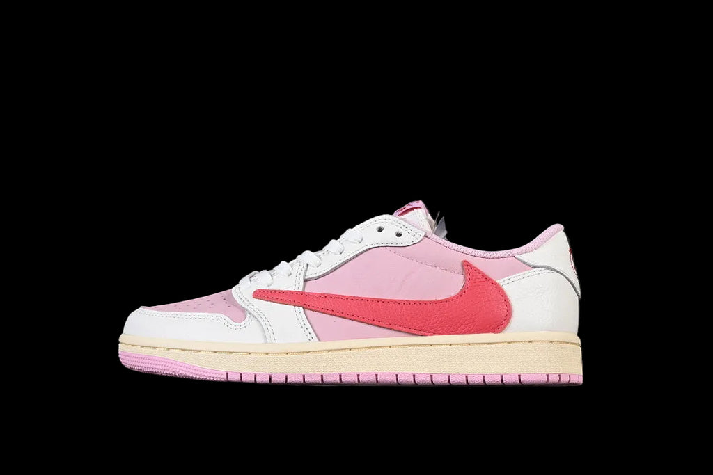 Air Jordan 1 Retro Low OG X Travis Scott "Sail/Tropical Pink"