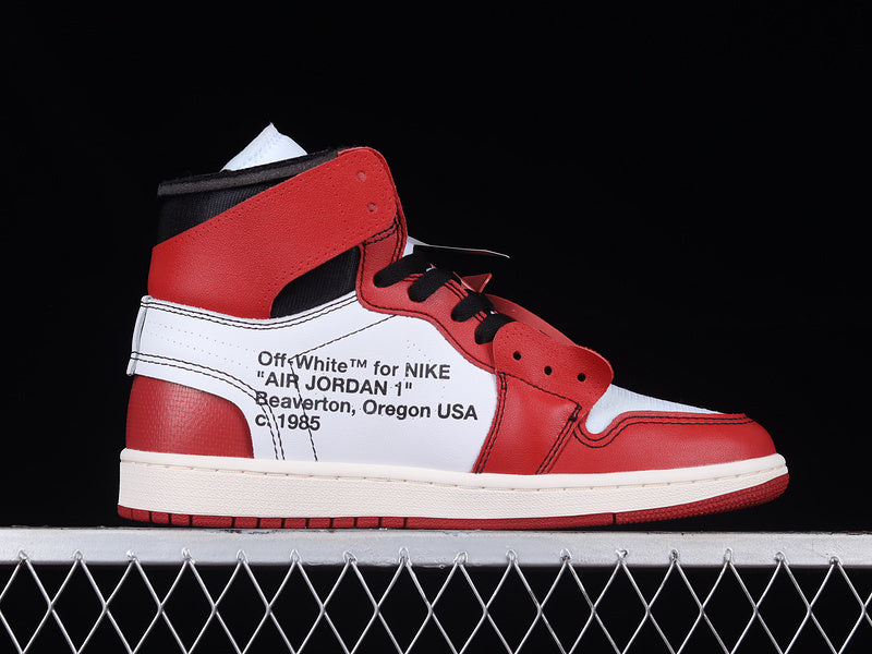 Air Jordan 1 Retro High X Off-White  "Red"