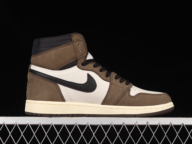 Air Jordan 1 Retro High OG X Travis Scott "Sail Mocha"