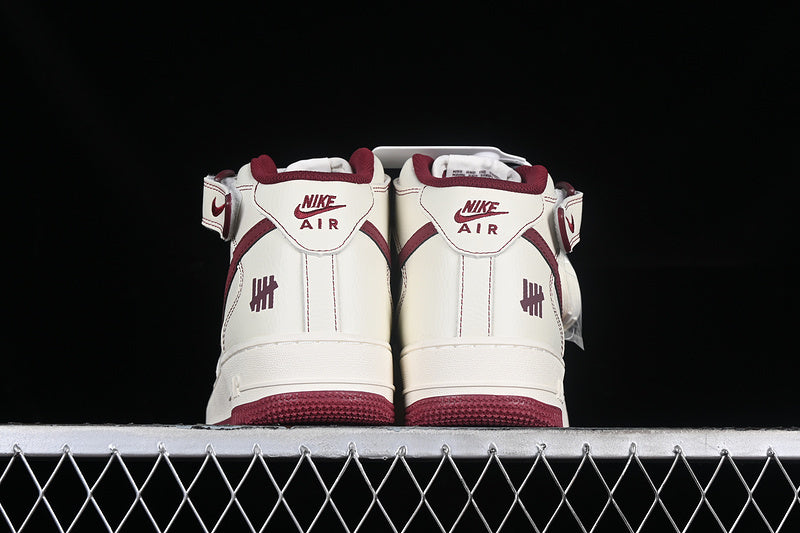 Nike Air Force 1 Mid "Black/Crimson"