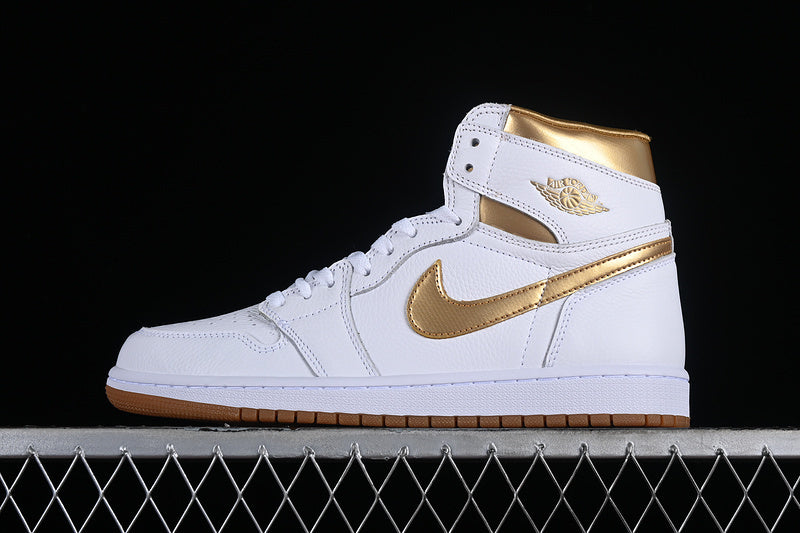 Air Jordan 1 Retro High OG "White/Gold"