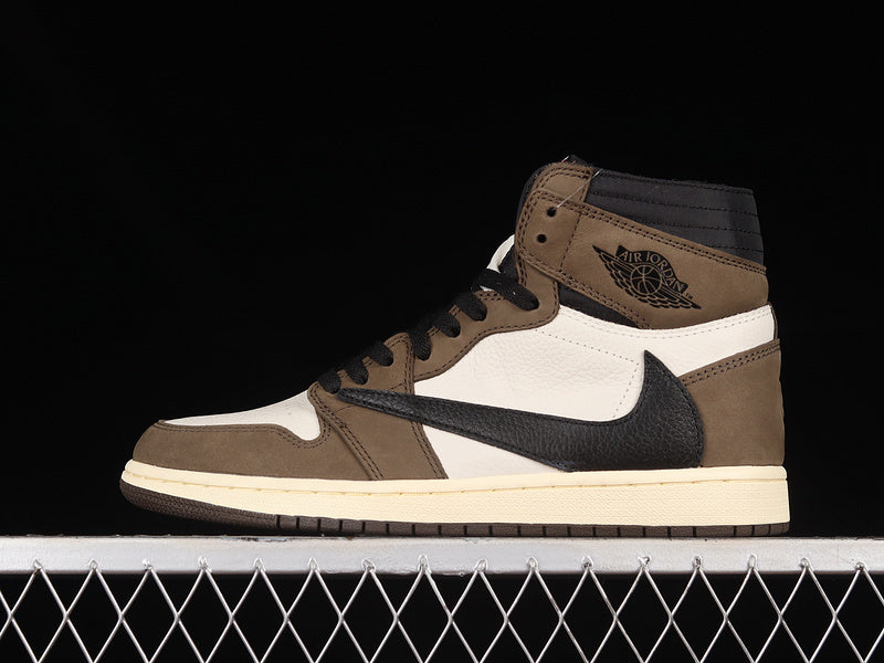 Air Jordan 1 Retro High OG X Travis Scott "Sail Mocha"