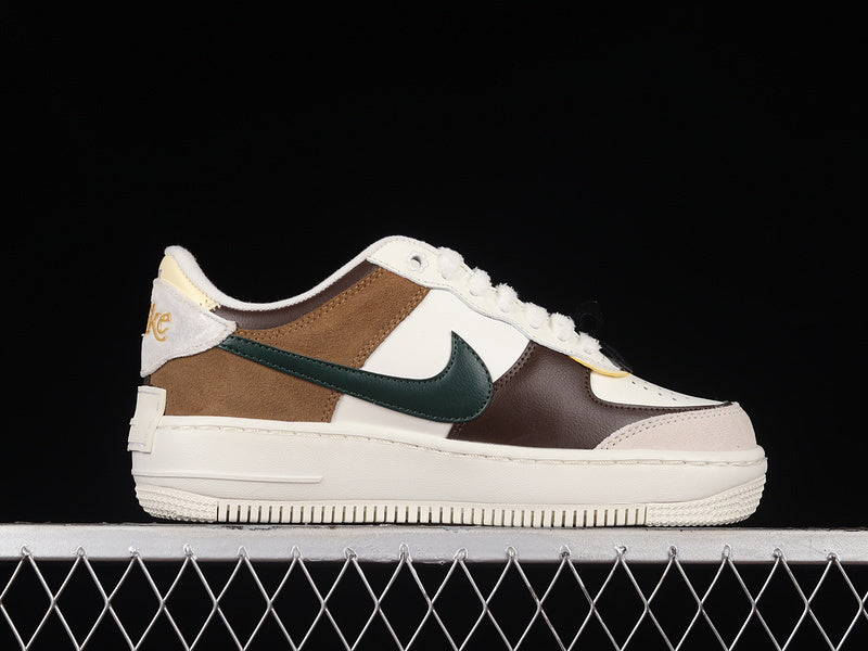 Nike Air Force 1 Shadow "White/Broen"