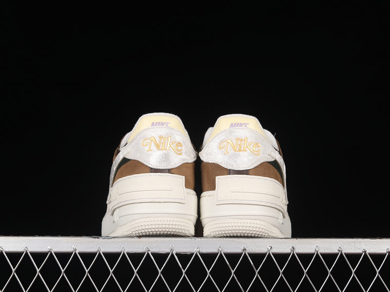 Nike Air Force 1 Shadow "White/Broen"