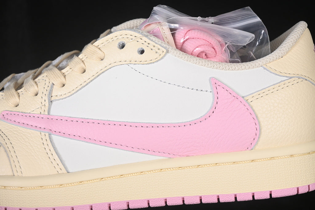 Air Jordan 1 Retro Low OG X Travis Scott "Muslin/Shy PinK"