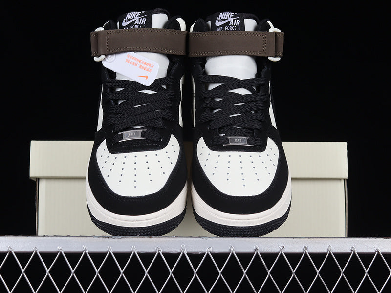 Nike Air Force 1 Mid "Black/Brown/White"