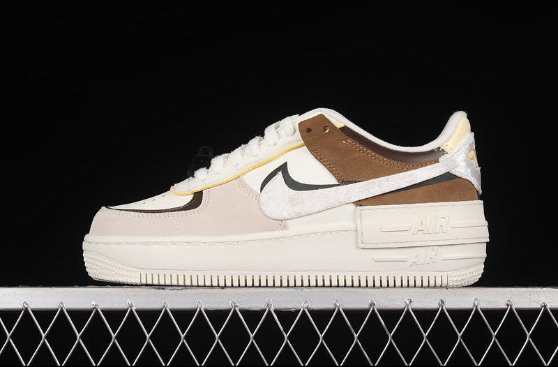 Nike Air Force 1 Shadow "White/Broen"