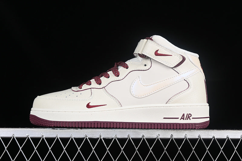 Nike Air Force 1 Mid "Sail/Crimson"