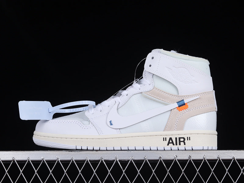 Air Jordan 1 Retro High X Off-White  "White"
