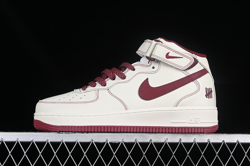 Nike Air Force 1 Mid "Black/Crimson"