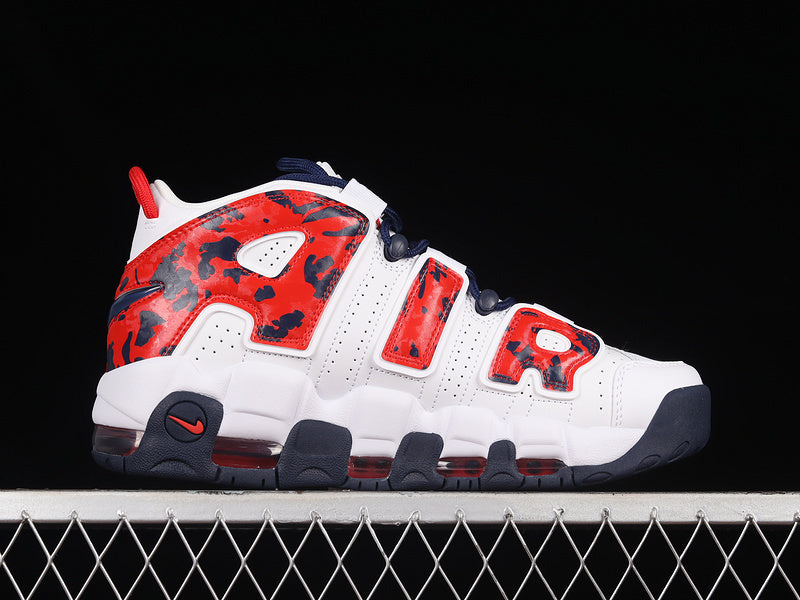 Nike Air More Uptempo "Red Navy Camo"