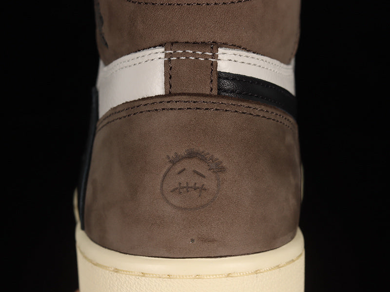 Air Jordan 1 Retro High OG X Travis Scott "Sail Mocha"