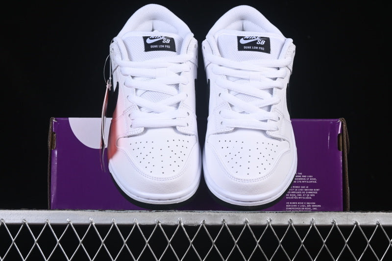Nike SB Dunk Low "All White & Black"