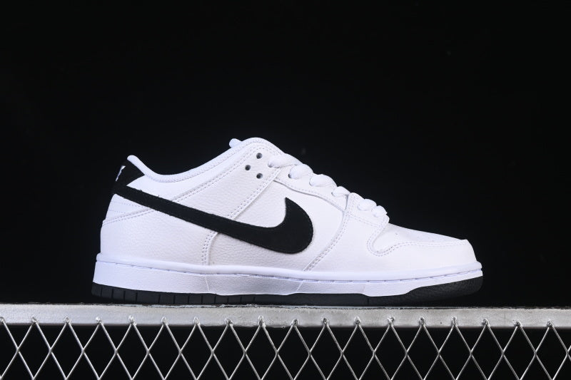 Nike SB Dunk Low "All White & Black"