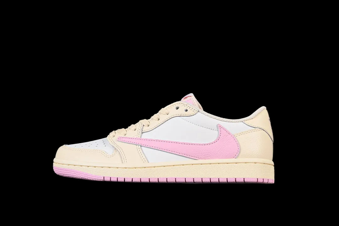 Air Jordan 1 Retro Low OG X Travis Scott "Muslin/Shy PinK"