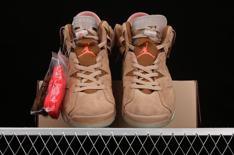 Air Jordan 6 Retro X Travis Scott "British Khaki"