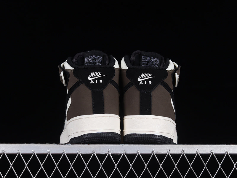 Nike Air Force 1 Mid "Black/Brown/White"